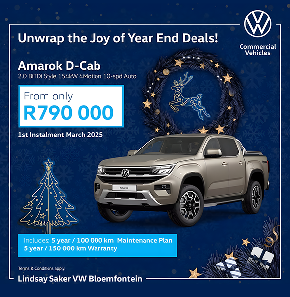 Unwrap the joy of year end deals Amarok From only R790 000